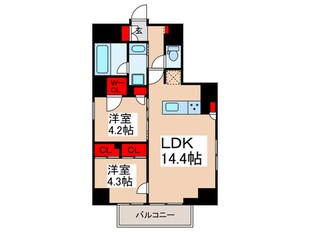 プラティーク浅草橋の物件間取画像